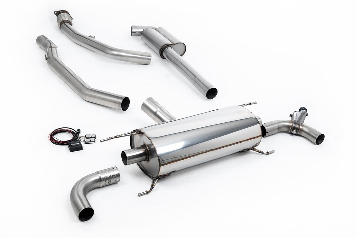 Alfa Romeo Giulia 2.0T Veloce - Valved & Resonated Cat-Back Race Exhaust System - Uses OE Trims