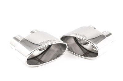 Audi RS5 B9.5 Non GPF Models - Resonated (Quieter) Cat Back Exhaust System with Polished Oval Trims