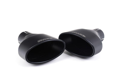 Audi RS5 B9.5 Non GPF Models - Non-Resonated (Race - Louder) Cat Back Exhaust System with Cerakote Black Oval Trims