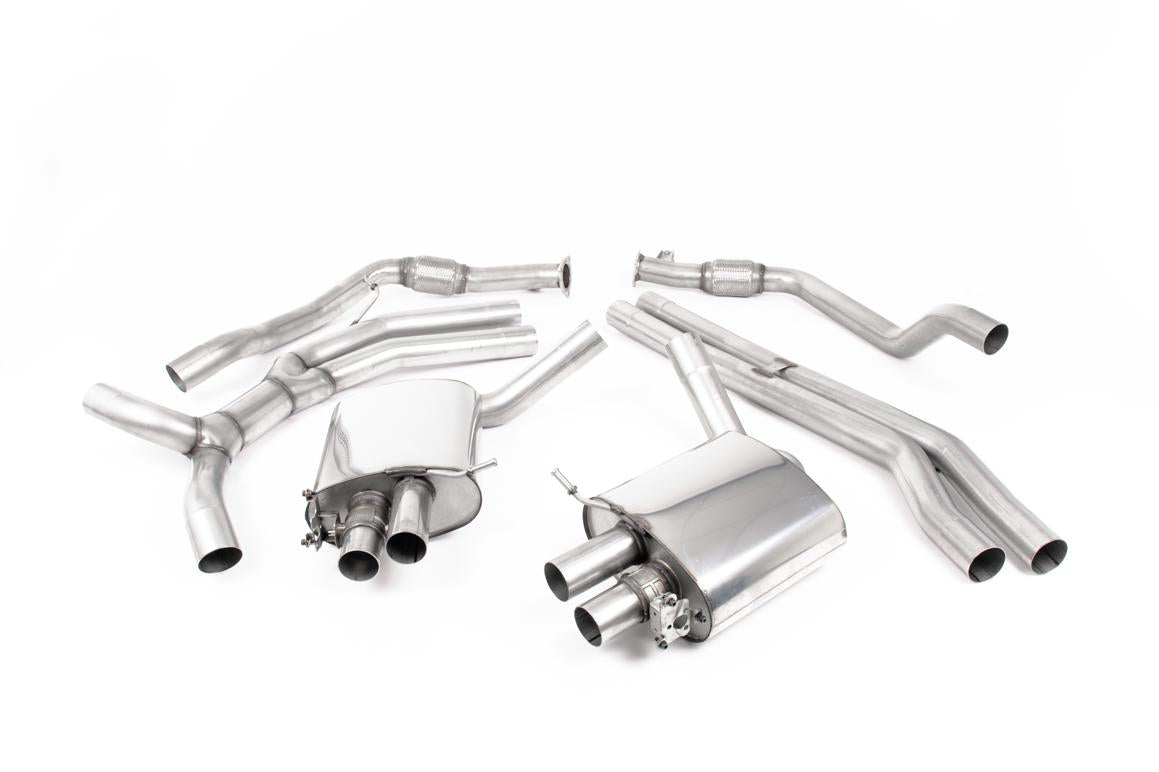Audi RS5 B9.5 Non GPF Models - Road+ Cat Back Exhaust System with Titanium Oval Trims