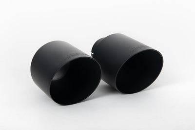 Audi S3 8Y Sportback GPF models - 'Race' 80mm Non-Resonated (Loudest) Cat-Back Exhaust System with Cerakote Black Trims