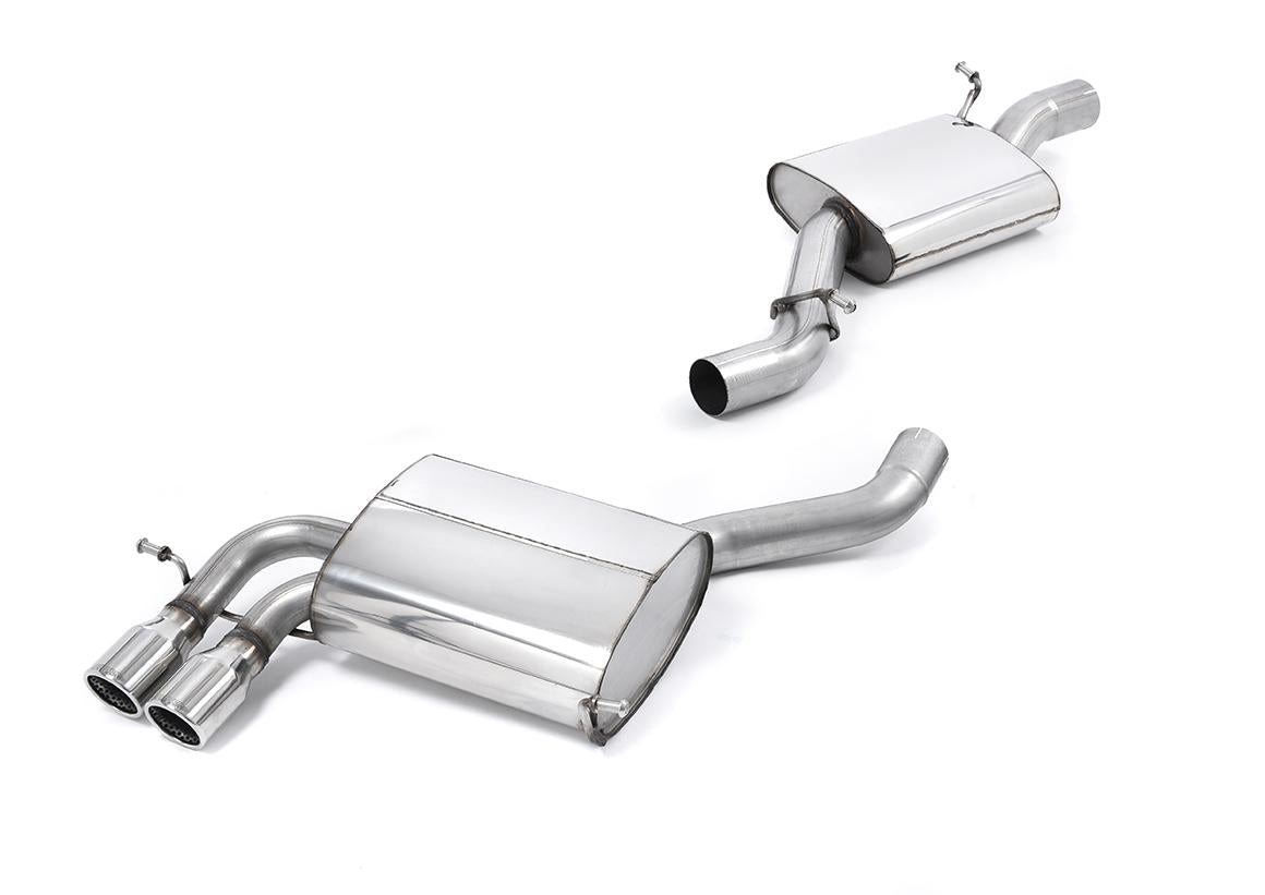 Audi S3 8P Sportback - Resonated (Quieter) Cat-Back Exhaust System with Polished Trims