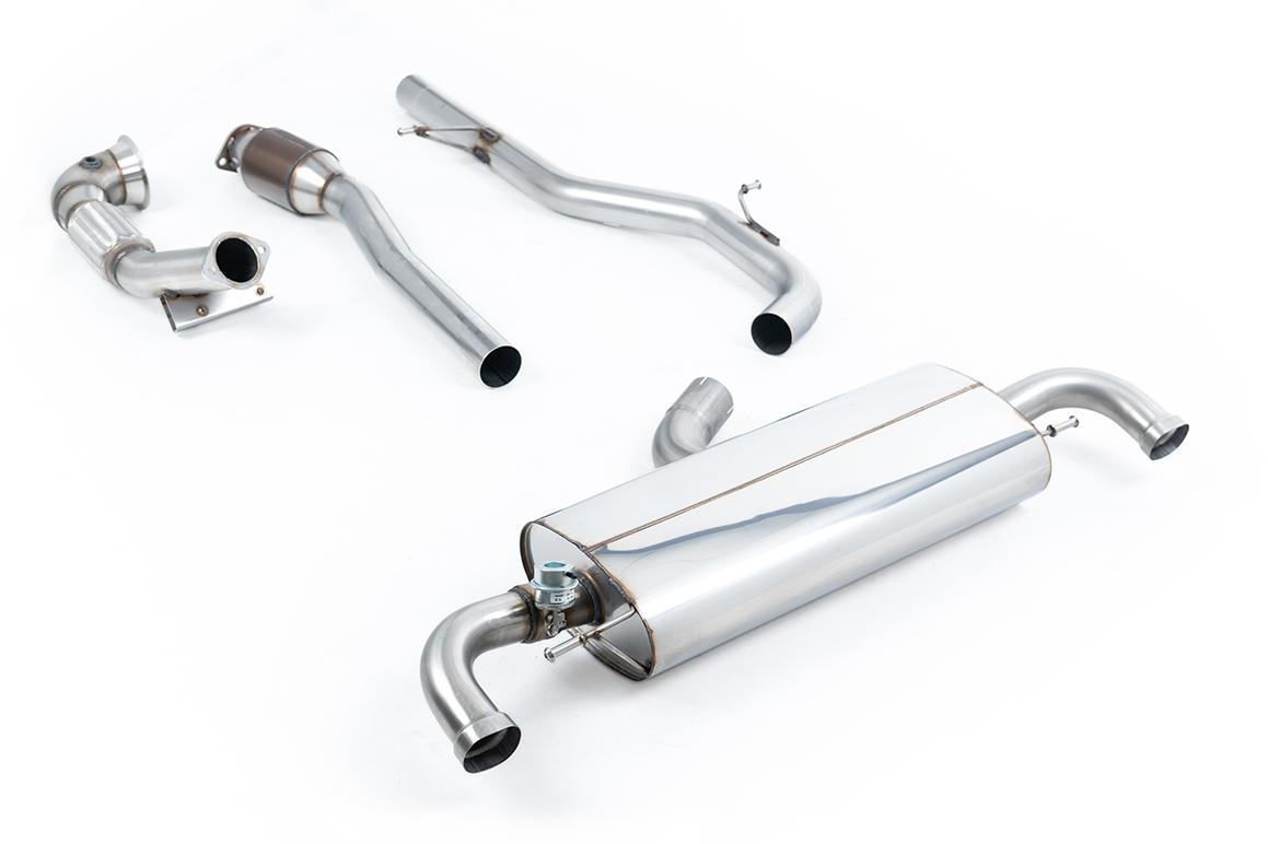 Audi TTRS MK2 2.5L - Turbo-Back Exhaust System with Hi-Flow Sports Catalyst - Uses OE Trims