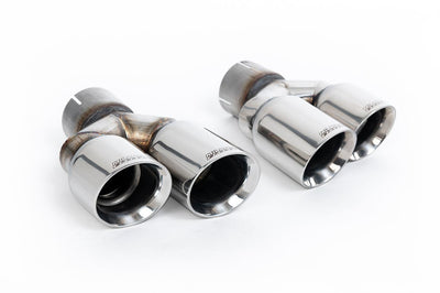 Audi S5 B8 (S tonic) - Resonated (Quieter) Cat-Back Exhaust System with Quad Polished Trims