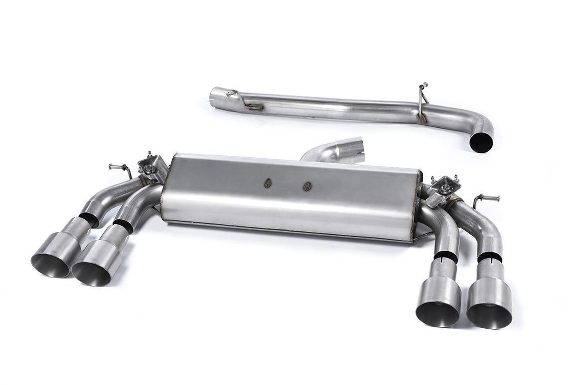 Audi S3 8V.2 Sportback - Non-Resonated (Louder) Cat-Back Exhaust System with Quad Round Titanium Trims