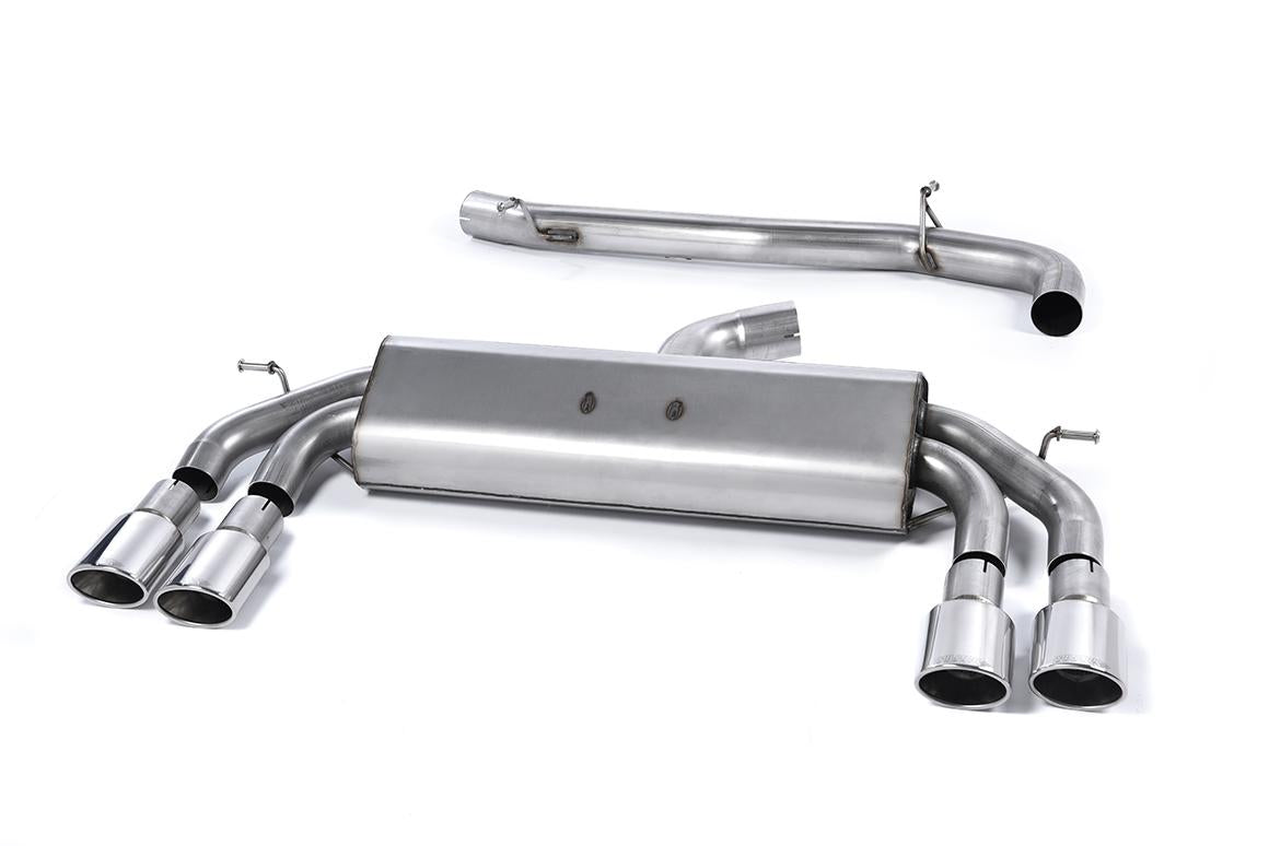 Audi S3 8V/8V.2 Sportback Non GPF - Non-Valved & Non-Resonated (Louder) Cat-Back Race Exhaust System with Quad Oval Polished Tips