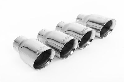Audi S3 8V/V.2 - Non-Valved & Resonated (Quieter) Cat-Back Race Exhaust System with Quad Round Polished Trims
