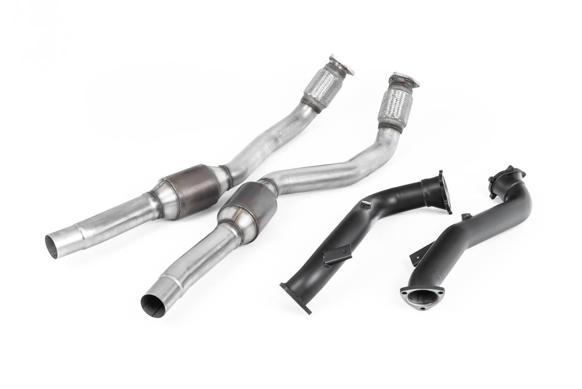 Large Bore Downpipes with Hi-Flow Sports Catalysts For Milltek Cat-Back (Audi C7 RS6/RS7/S6/S7)