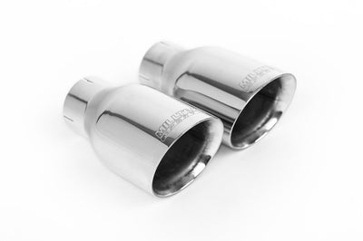 Audi A4 2.0 B9 Quattro - Resonated (Quieter) Cat-Back Exhaust System with Dual GT-100 Polished Trims
