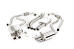 Audi S5 B9 Coupe/Cabriolet Non Sport Diff models - Resonated (Quieter) Cat-Back Exhaust System with Quad JET-100 Carbon Trims