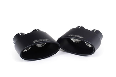 Audi RS5 B9.5 Non GPF Models - Road+ Cat Back Exhaust System with Cerakote Black Oval Trims
