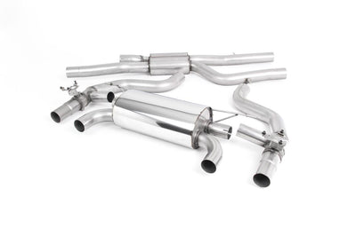 BMW F87 M2 Comp - GPF/OPF-Back Race Exhaust System (Louder) with Quad Jet-90 Carbon Fibre Trims