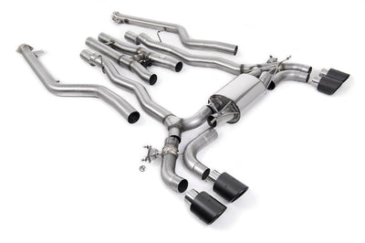 BMW M5 F90 LCI (GPF Equipped) - Cat Back Exhaust System with with Carbon JET-100 Trims