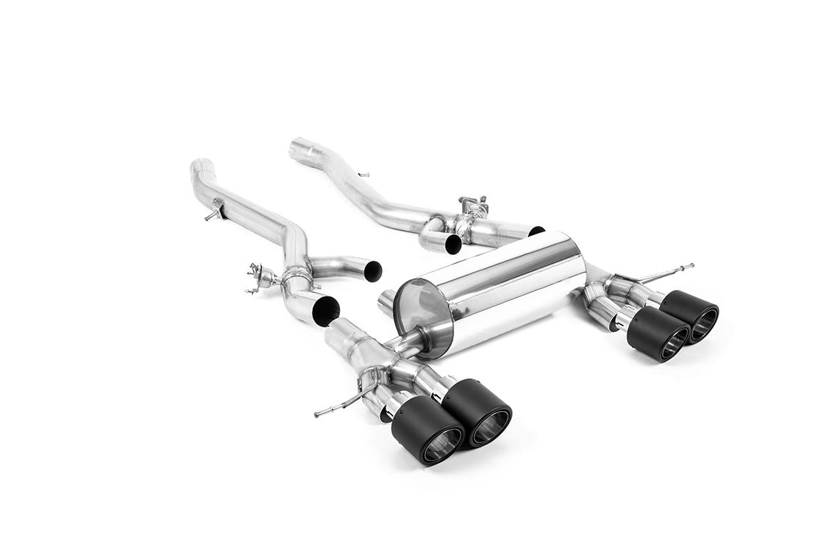 BMW G87 M2 - Axle Back - Centre Resonator Back System with JET-115 Carbon Fibre Trims