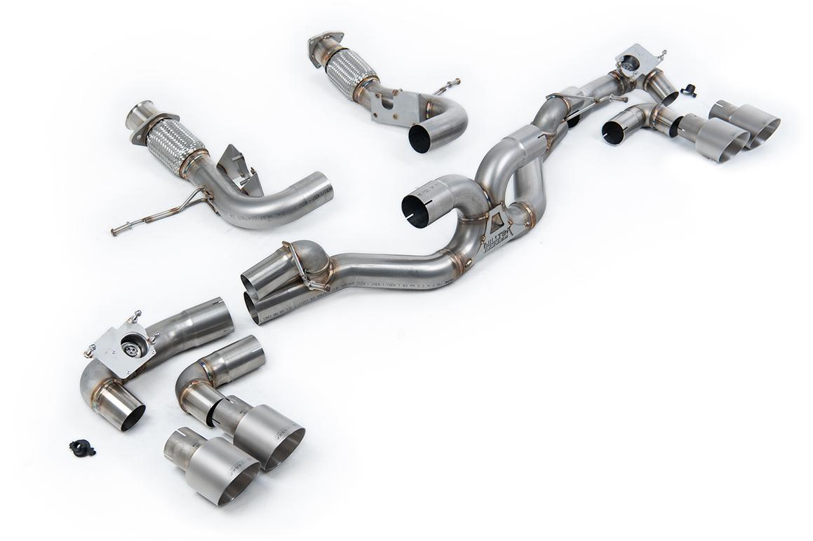 Chevrolet Corvette C8 (Non GPF Models) - Cat-back with Brushed Titanium Tips