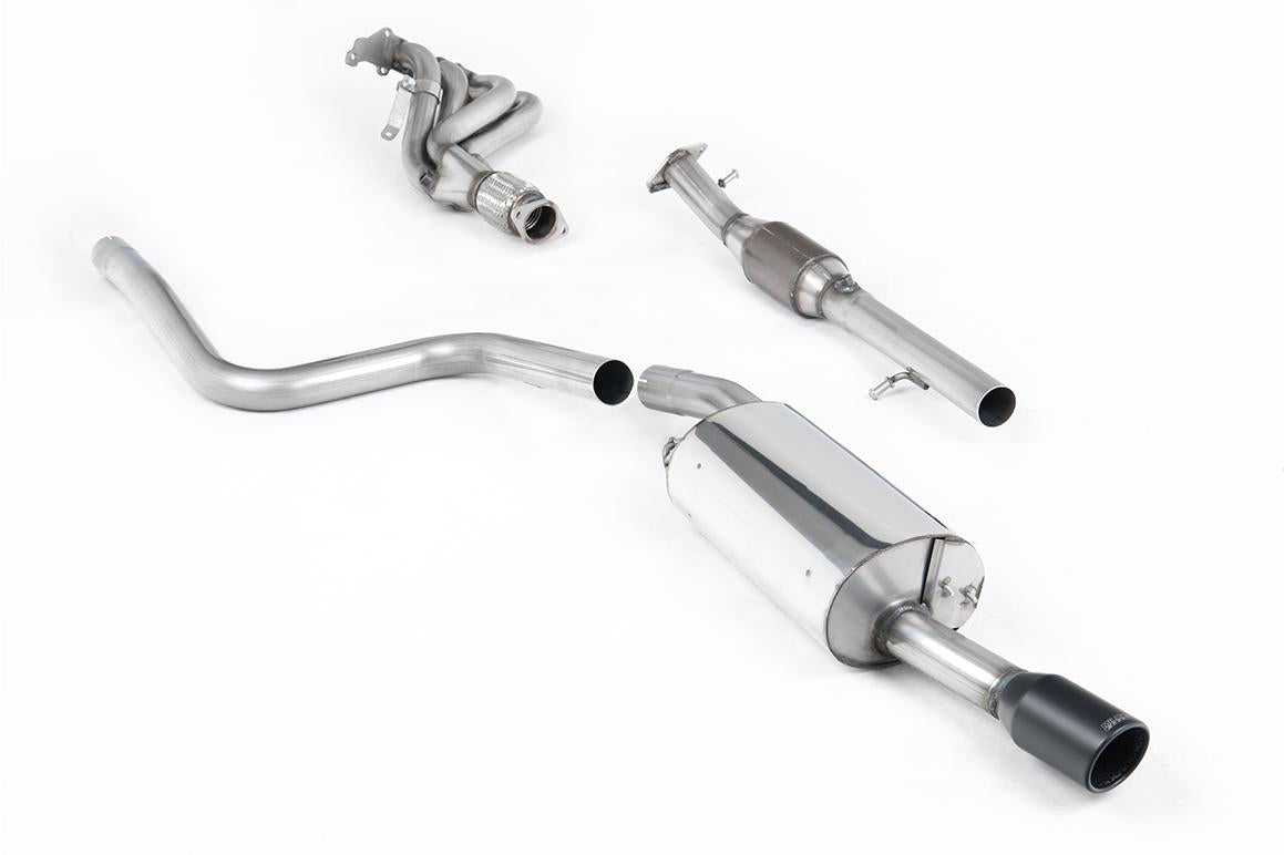 Ford Fiesta MK6 ST 150 - Full Non-Resonated (Louder) Exhaust System with Hi-Flow Sports Catalyst & Ceramic Coated Satin Black Trim