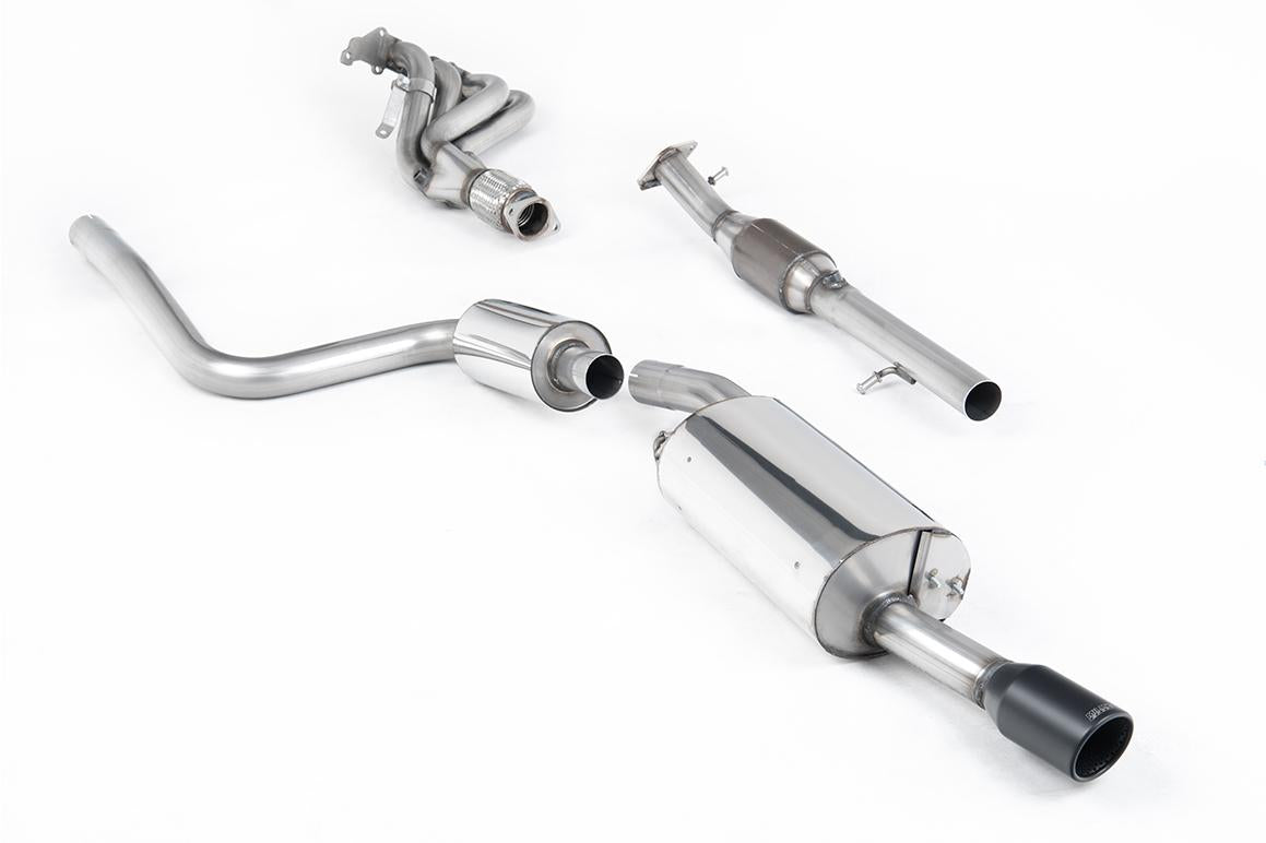 Ford Fiesta MK6 ST 150 - Full Resonated (Quieter) Exhaust System with Hi-Flow Sports Catalyst & Ceramic Coated Satin Black Trim