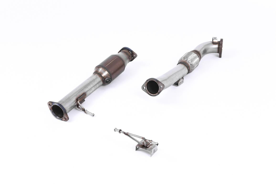 Ford Focus MK2 RS - Large Bore Downpipe with Hi-Flow Sports Catalyst (For Milltek Cat-Back)