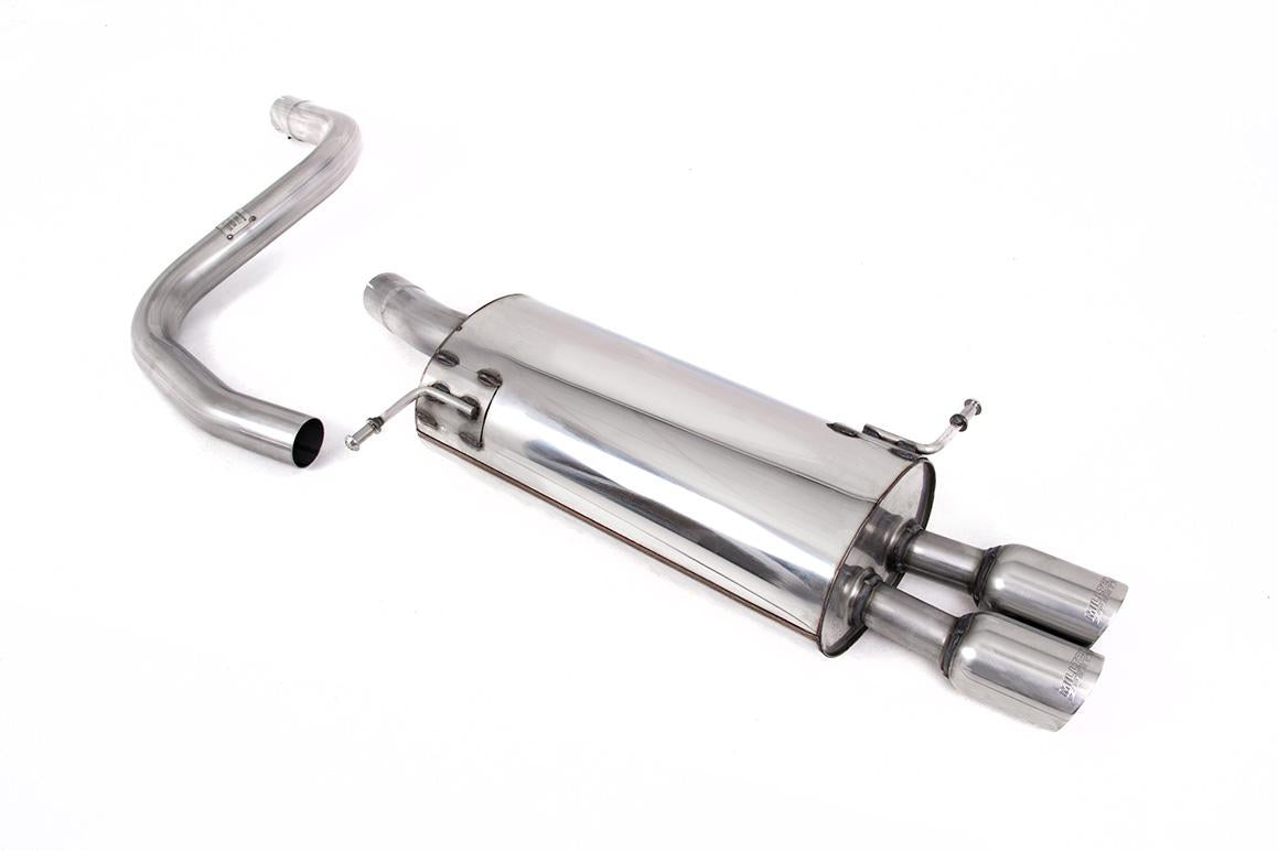 Ford Fiesta MK7 Duratec & Zetec-S - Front Pipe-Back System with Twin 80mm GT80 Trims (For Milltek Cat/Cat-Delete)