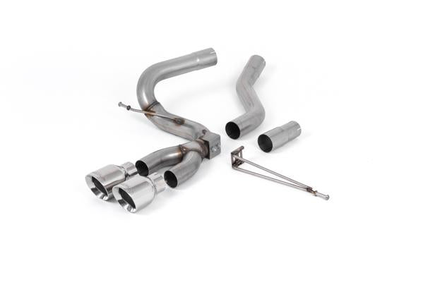 Ford Focus MK3 ST Diesel - Cat-Back Exhaust System with Polished GT-100 Trims