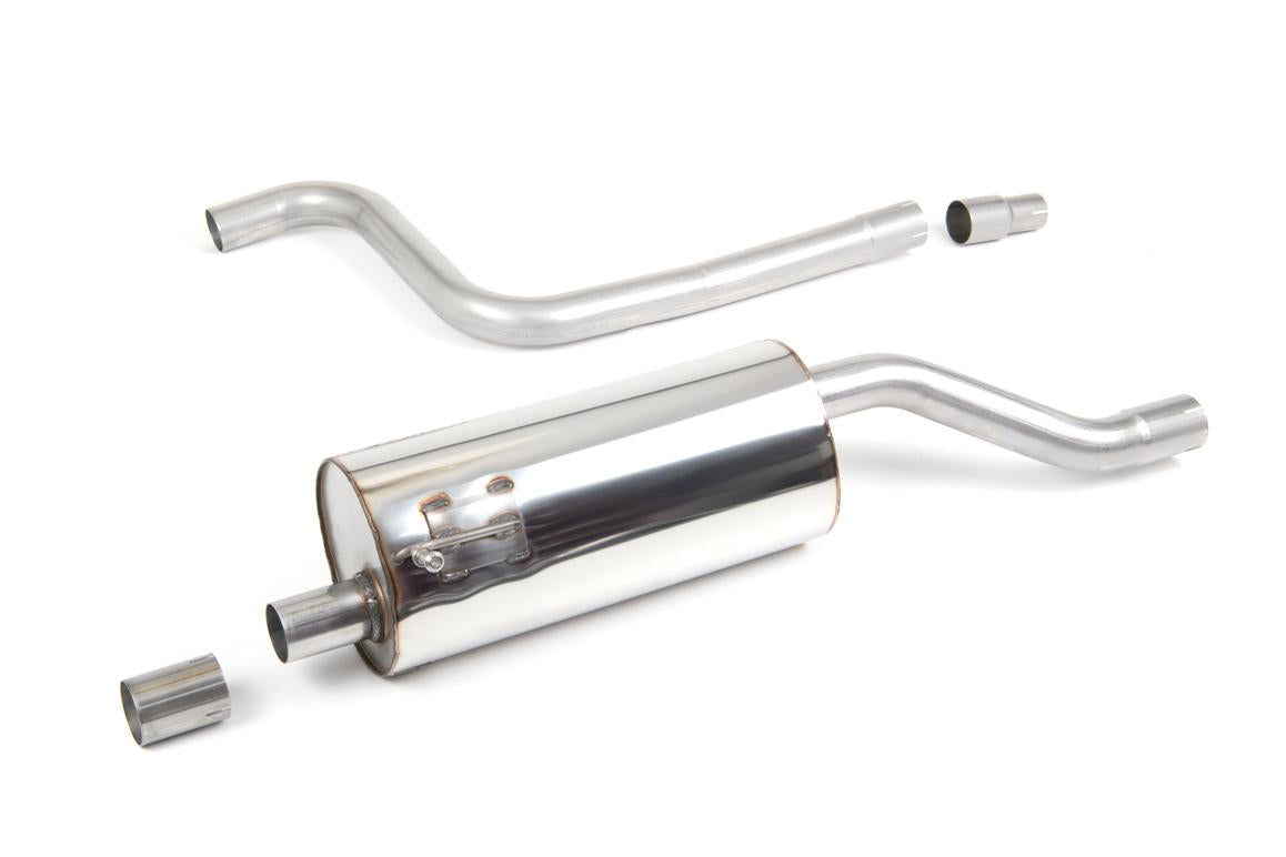 Ford Fiesta MK8 1.0T ST Line - Resonated (Quieter) GPF-Back Exhaust System with Twin GT-90 Cerakote Black Trims