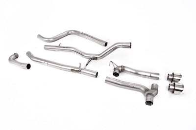Ford Fiesta MK8 1.0T ST Line (Non GPF Models) Dual Outlets - Non Resonated (Louder) Dual Outlet Exhaust System with Polished GT-100 Trim (Includes Maxton Diffuser)