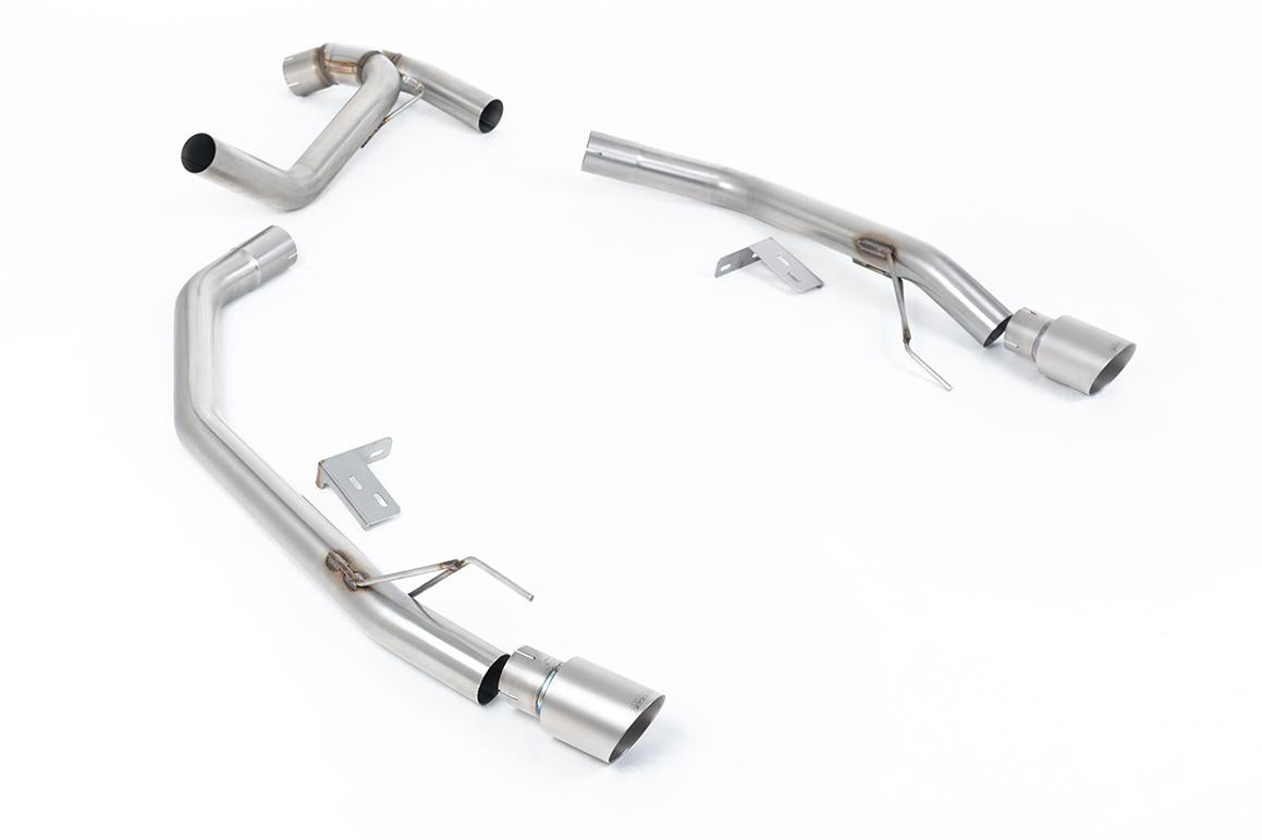 Ford Ranger 2.0 Bi-Turbo Diesel - Axle Back with Brushed Titanium Tips