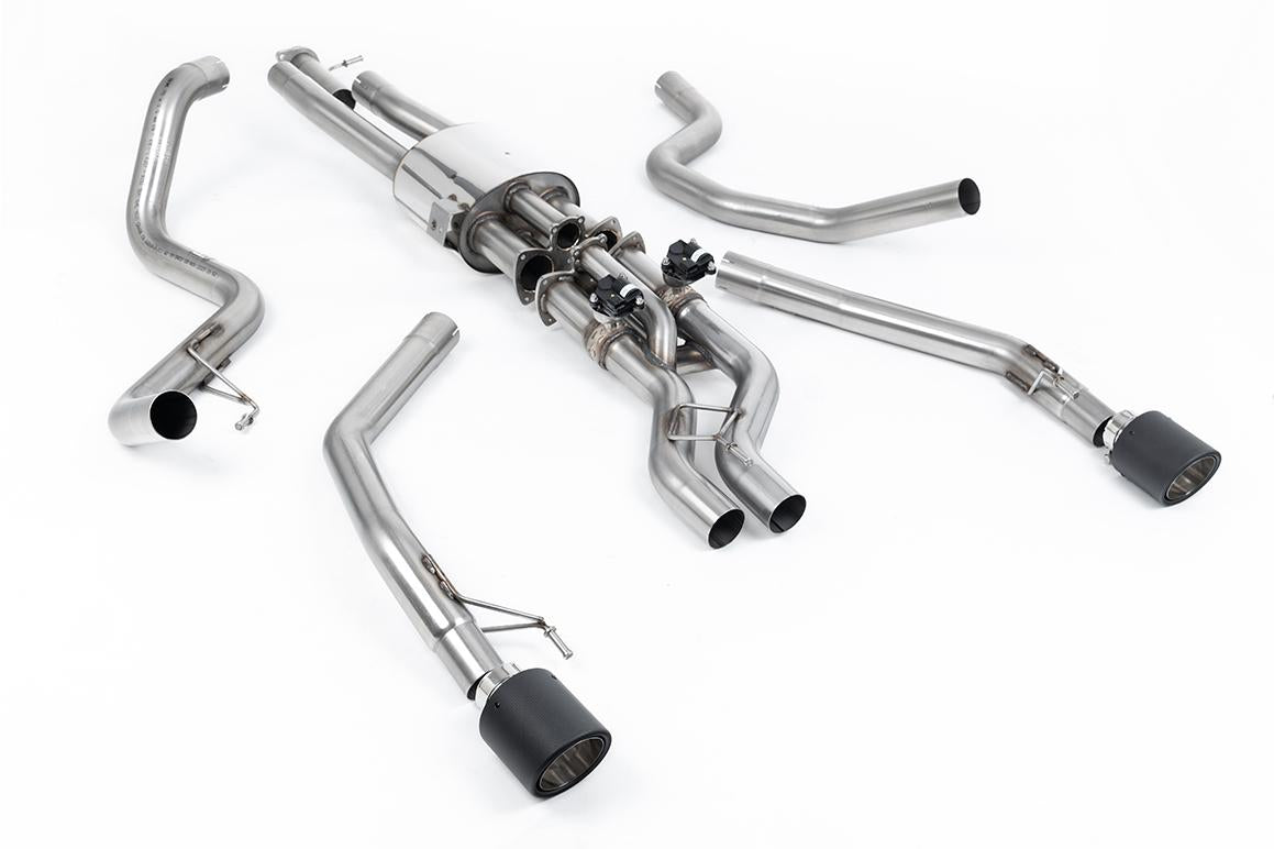 Ford Raptor 3.0 V6 - Valved Cat Back with JET-115 Carbon Tips
