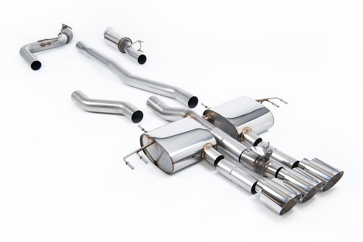 Honda Integra DE5 Type S - Part Resonated (Mid Volume) Cat-Back with 3 x GT-115 Polished Trims