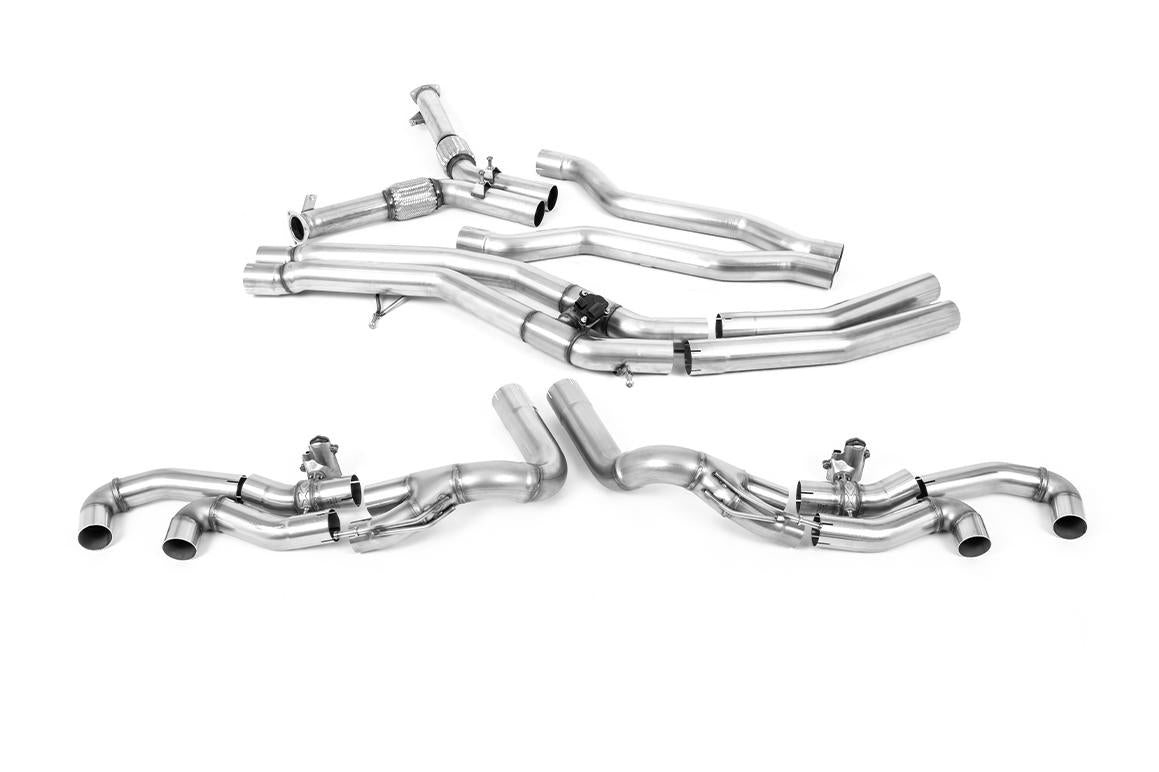 Lamborghini Urus - OPF Back Exhaust System with Active Centre & GT-115 Burnt Titanium Trims