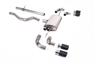Land Rover Defender 110 2.0 I4 P300 & P400e - OPF/GPF Back System Non Resonated (Louder) with JET-90 Carbon Trims