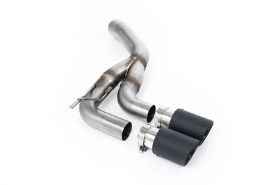 Land Rover Defender D200/250/300 90,110,130 (Diesel Models) - Rear Silencer With Twin JET-90 Carbon Trims