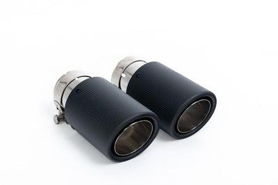 Land Rover Defender D200/250/300 90,110,130 (Diesel Models) - Rear Silencer With Twin JET-90 Carbon Trims