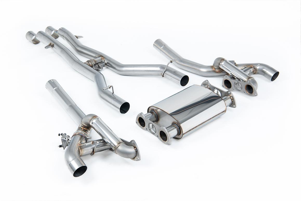Mercedes AMG GT/GTS/GTC (Non GPF Models) - Cat Back (Valved) with Active H Pipe