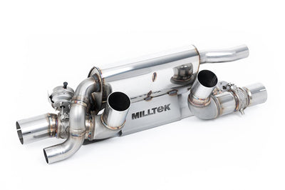 Porsche 991.2 3.0 T/S/GTS - Rear Silencer with Burnt/Blue Titanium Tips