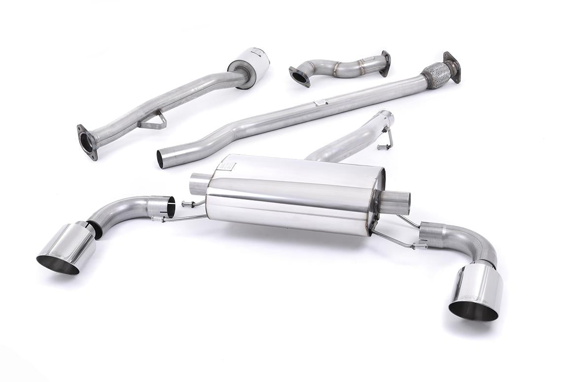 Toyota GT86/Subaru BRZ - Non-Resonated (Louder) Primary Cat-Back Exhaust System with Polished GT-115 Trims