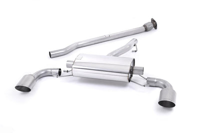 Toyota GT86/Subaru BRZ - Non-Resonated (Louder) Secondary Cat-Back Exhaust System with Brushed Titanium Trims