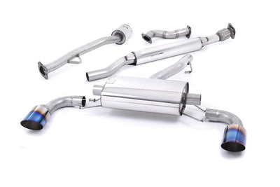 Toyota GT86/Subaru BRZ - Resonated (Quieter) Primary Cat-Back Exhaust System with Burnt Titanium Trims