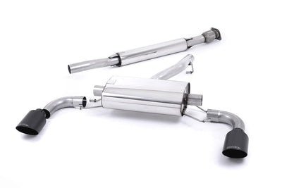 Toyota GT86/Subaru BRZ - Resonated (Quieter) Secondary Cat-Back Exhaust System with Ceramic Black Trims
