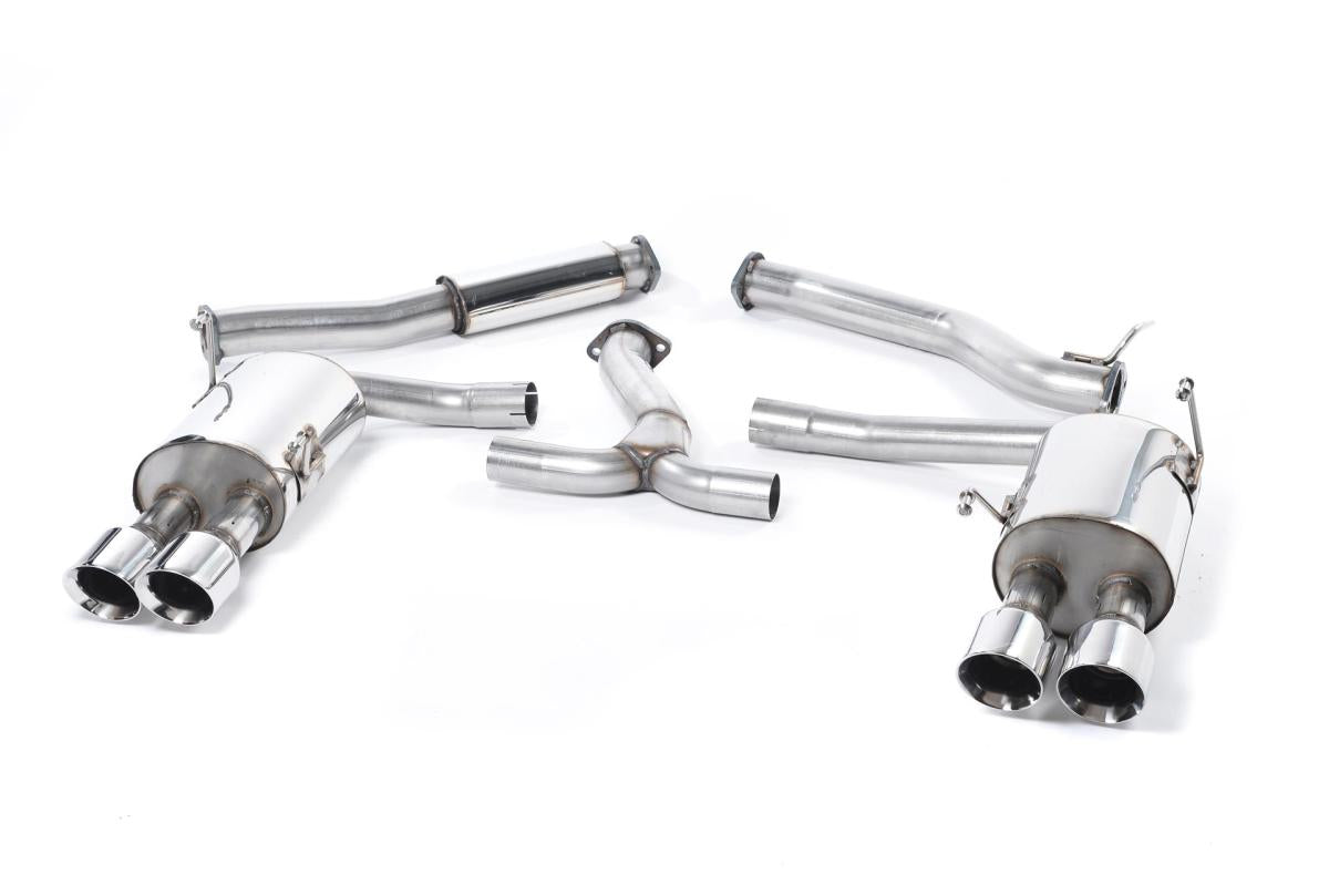 Subraru Impreza WRX & STi (2014 - 2021) - Resonated (Quieter) Cat-Back Exhaust System with MSUB169 Connector & Polished GT-100 Tips