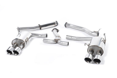 Subraru Impreza WRX & STi (2014 - 2021) - Resonated (Quieter) Cat-Back Exhaust System with MSUB169 Connector & Polished GT-100 Tips