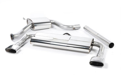 Seat Leon Cupra 280/290 (Non GPF Models) - Resonated (Quieter) Cat-Back Exhaust System with Front Silencer Delete & Polished Oval Tips