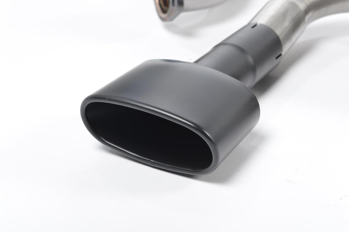 Seat Leon Cupra 280/290 (Non GPF Models) - Resonated (Quieter) Cat-Back Exhaust System with Front Silencer Delete & Black Oval Tips