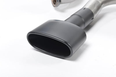 Seat Leon Cupra 280/290 (Non GPF Models) - Resonated (Quieter) Cat-Back Exhaust System with Front Silencer Delete & Black Oval Tips