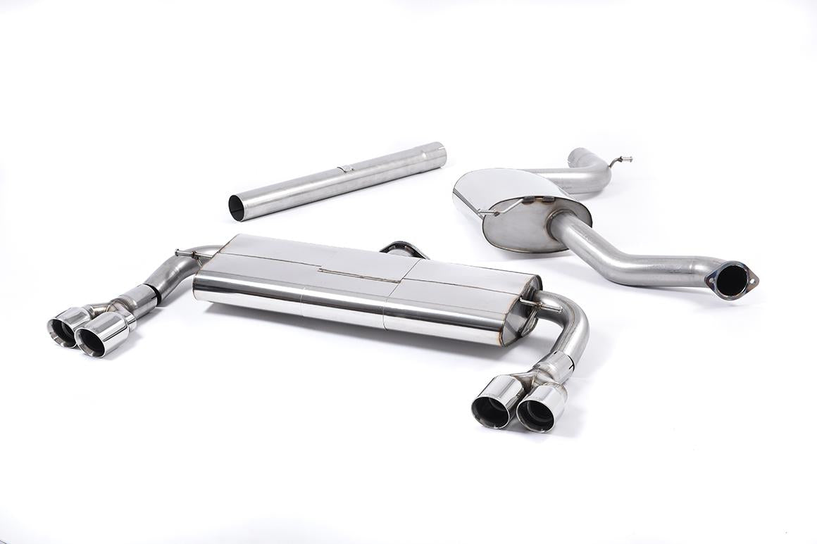 Seat Leon Cupra 280/290 (Non GPF Models) - Resonated (Quieter) Cat-Back Exhaust System with Front Silencer Delete & Quad Polished Round Tips