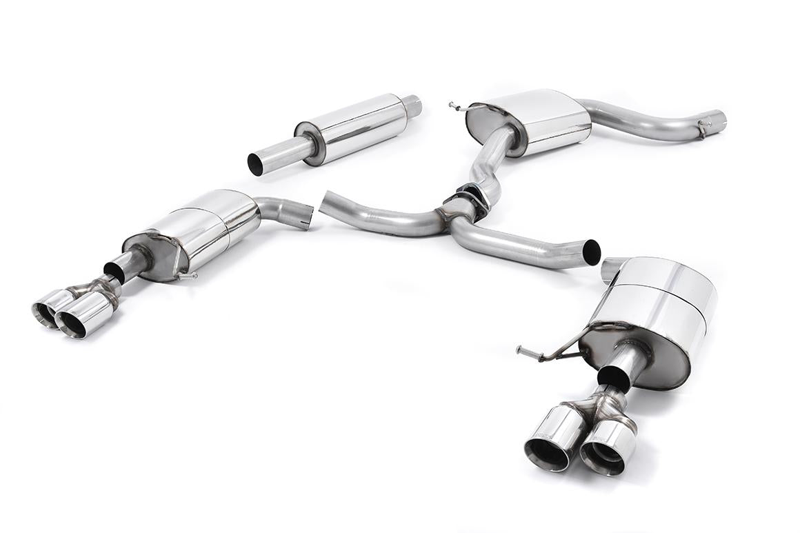 Seat Leon ST Cupra 280/290 2.0 TSI (Non GPF Models) - Resonated (Quieter) Cat-Back Exhaust System with Quad Round Polished Tips