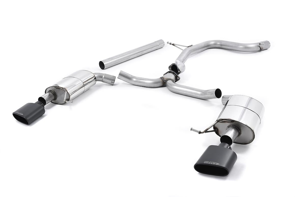 Seat Leon ST Cupra 280/290 2.0 TSI (Non GPF Models) - Non-Resonated (Louder) Cat-Back Exhaust System with Cerakote Black Oval Tips