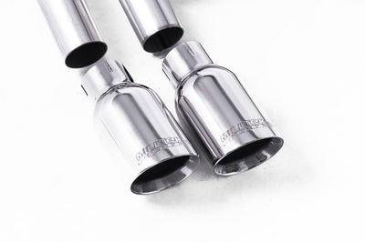 Seat Leon FR 1.8 TSI & VW Golf MK7.5 1.5TSI - Non-Resonated (Louder) Cat-Back Exhaust System with Polished GT-80 Trims (GTD Style)