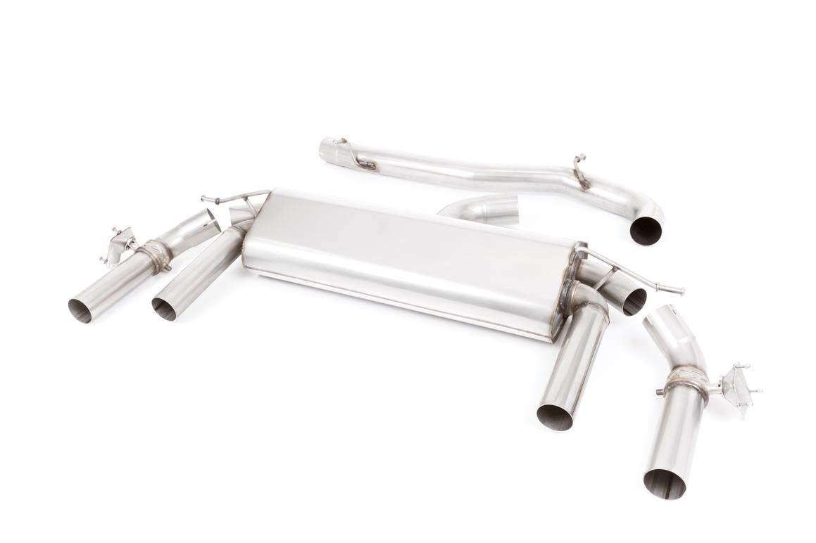 Seat Ateca Cupra 300 4Drive (GPF Models) - Non-Resonated (Louder) GPF/OPF Back Exhaust System with GT-100 Polished Trims