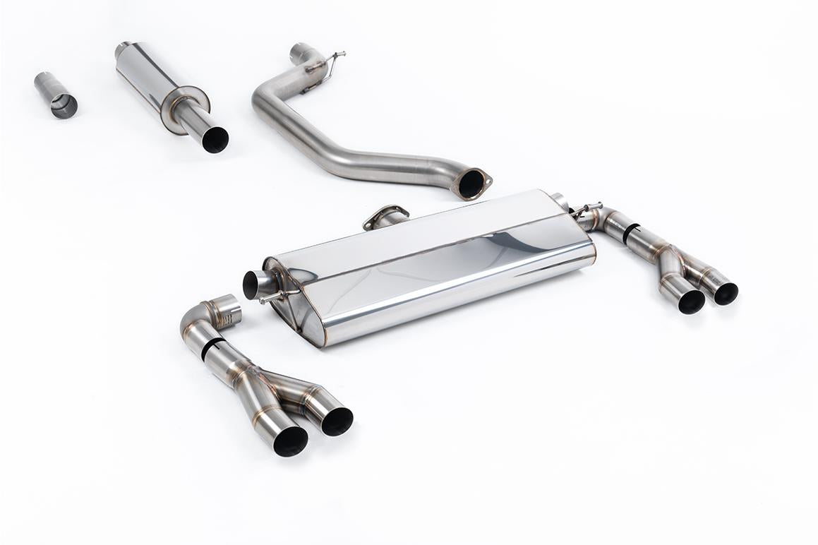 Seat Leon Cupra MK4 300ps (GPF Models) - Resonated (Quieter) 80mm OPF/GPF Back System - Fits to OE Tips